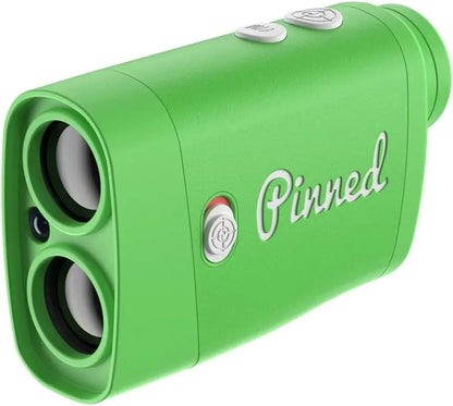 Pinned Prism Slope Golf Rangefinder | Golf Distance Measuring Device | USB Rechargeable Pinned Locked Vibration Laser Range Finder | Scope Rangefinder Golf Gift for Men and Women, Green - offpricesports