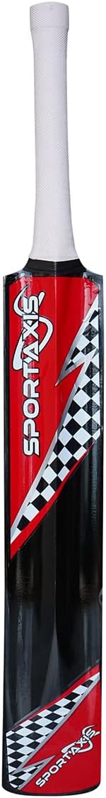 Sportaxis Black Popular Willow Cricket Bat for Beginners, Professional Players- Wooden, Lightweight, Durable- Ideal for Training, Practice - offpricesports