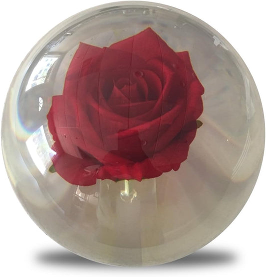 KR Clear Red Rose Bowling Ball- 14lbs - offpricesports