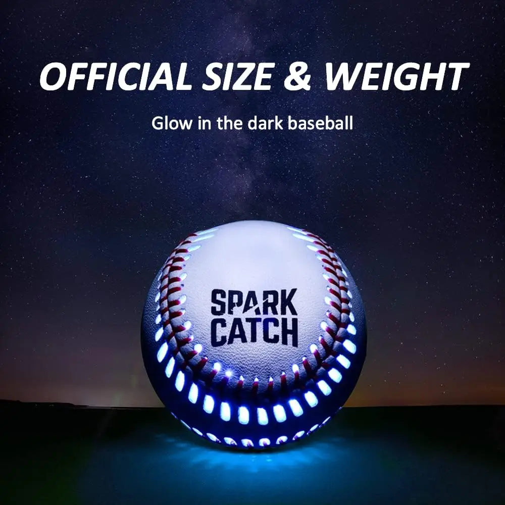 SPARK CATCH Light Up Baseball, Glow in The Dark Baseball, Perfect Baseball Gifts for Boys, Girls, Adults, and Baseball Fans, Official Baseball Size and Weight. offpricesports