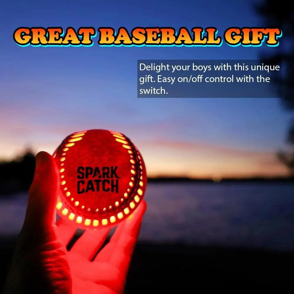 SPARK CATCH Light Up Baseball, Glow in The Dark Baseball, Perfect Baseball Gifts for Boys, Girls, Adults, and Baseball Fans, Official Baseball Size and Weight. offpricesports