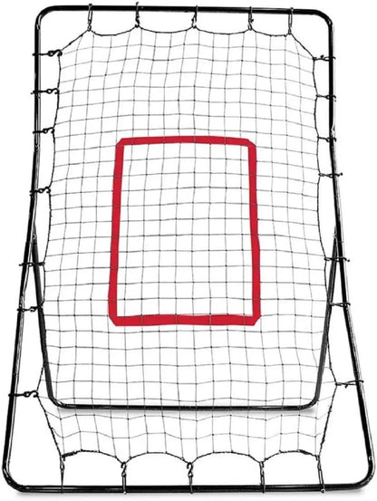 SKLZ PitchBack Baseball and Softball Pitching Net and Rebounder, Black/Red, 2' 9" x 4' 8" offpricesports