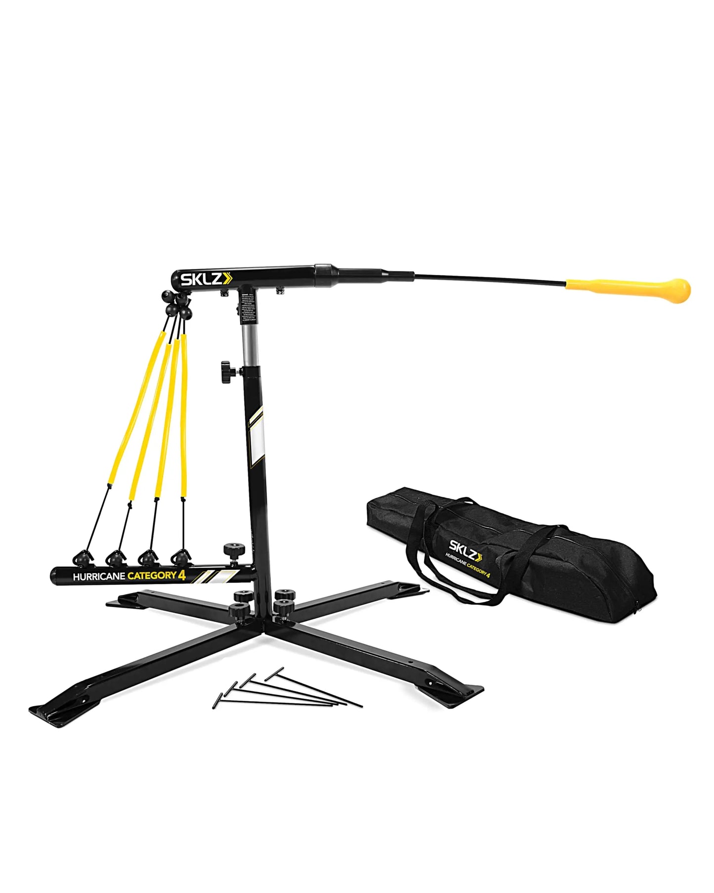 SKLZ Hurricane Premium Portable Batting Practice/Hitting Swing Trainer System for Baseball and Softball, All Ages Training offpricesports