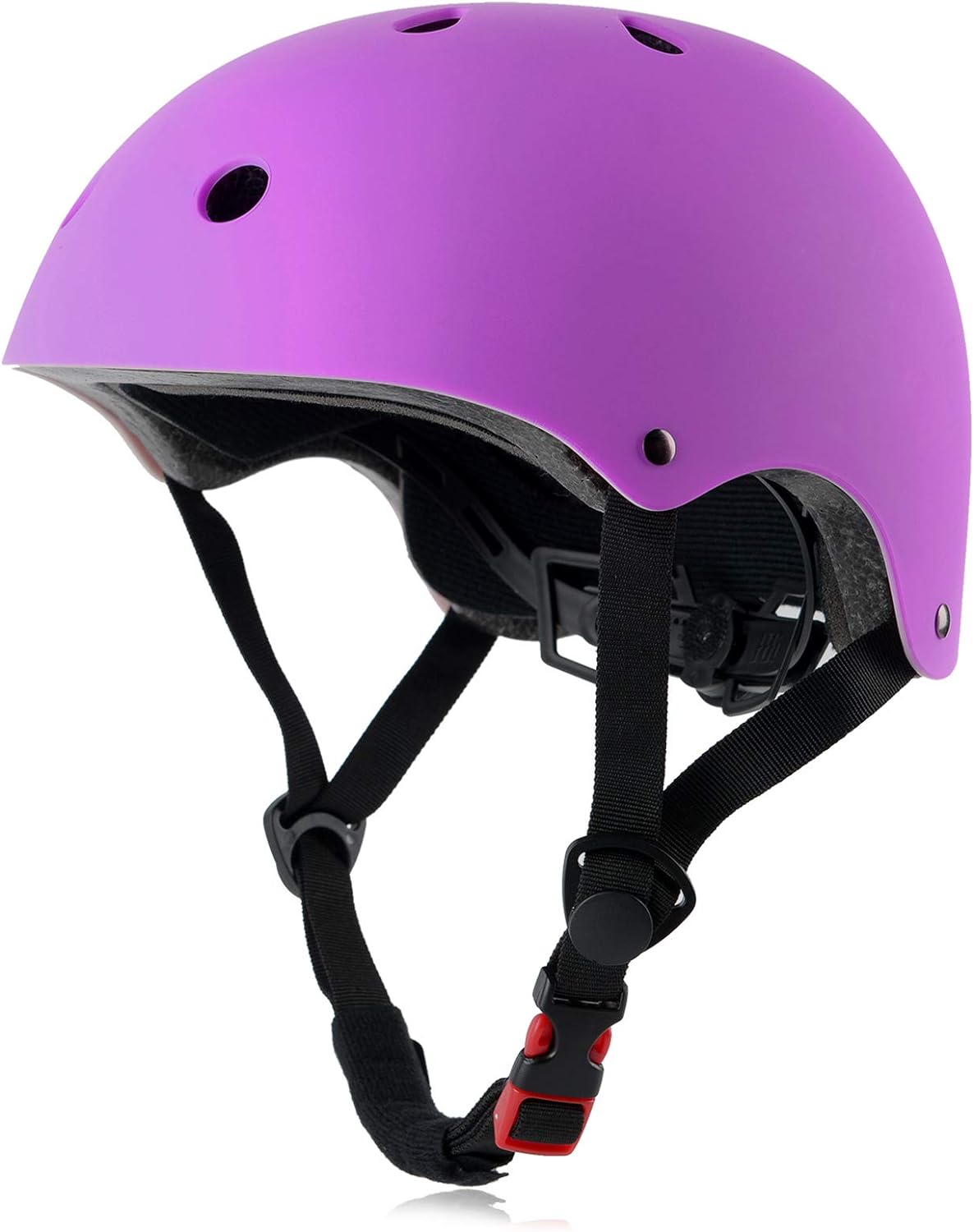 Skateboard Bike Helmet, Lightweight Adjustable, Multi-Sport for Bicycle Skate Scooter, 3 Sizes for Adult Youth & Kids - offpricesports