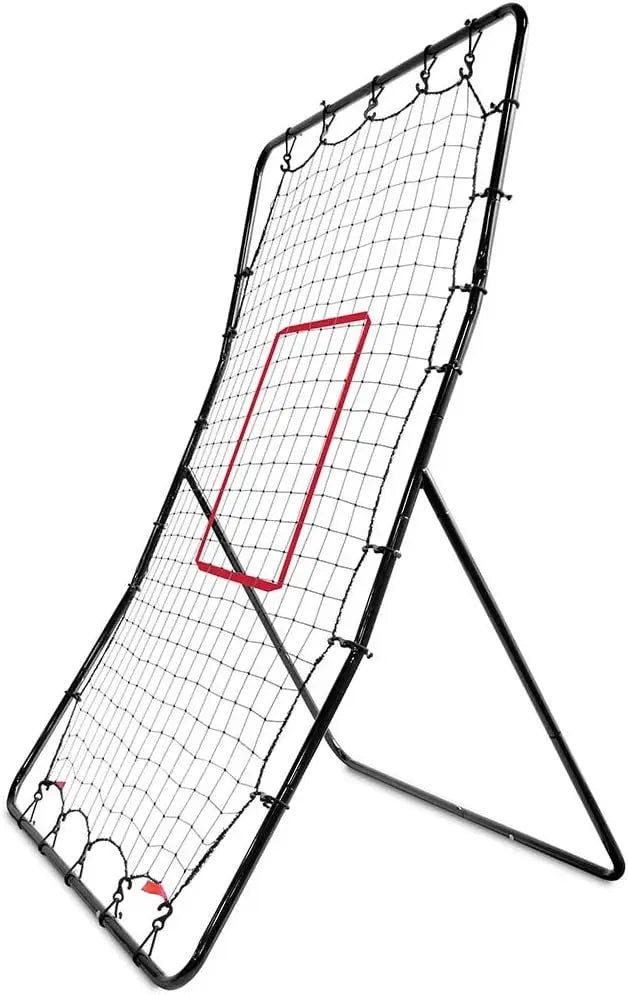 SKLZ PitchBack Baseball and Softball Pitching Net and Rebounder, Black/Red, 2' 9" x 4' 8" offpricesports