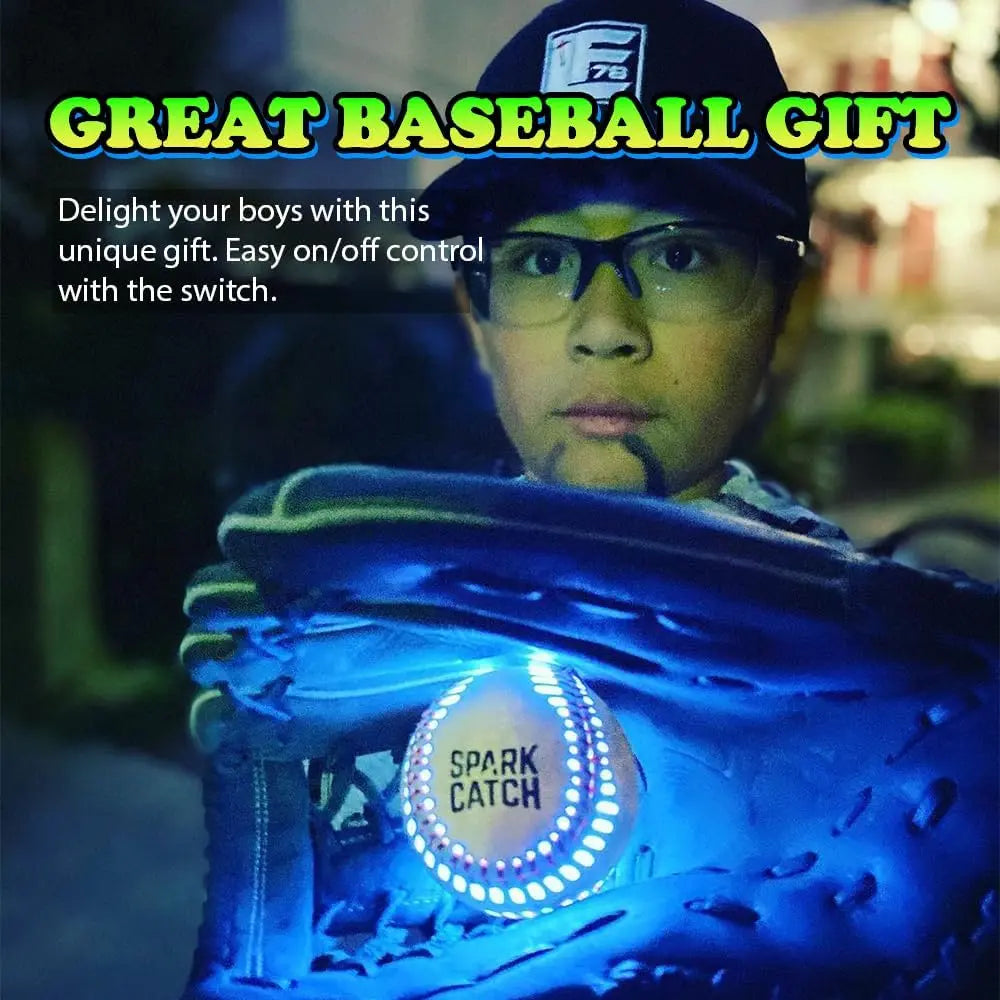 SPARK CATCH Light Up Baseball, Glow in The Dark Baseball, Perfect Baseball Gifts for Boys, Girls, Adults, and Baseball Fans, Official Baseball Size and Weight. offpricesports