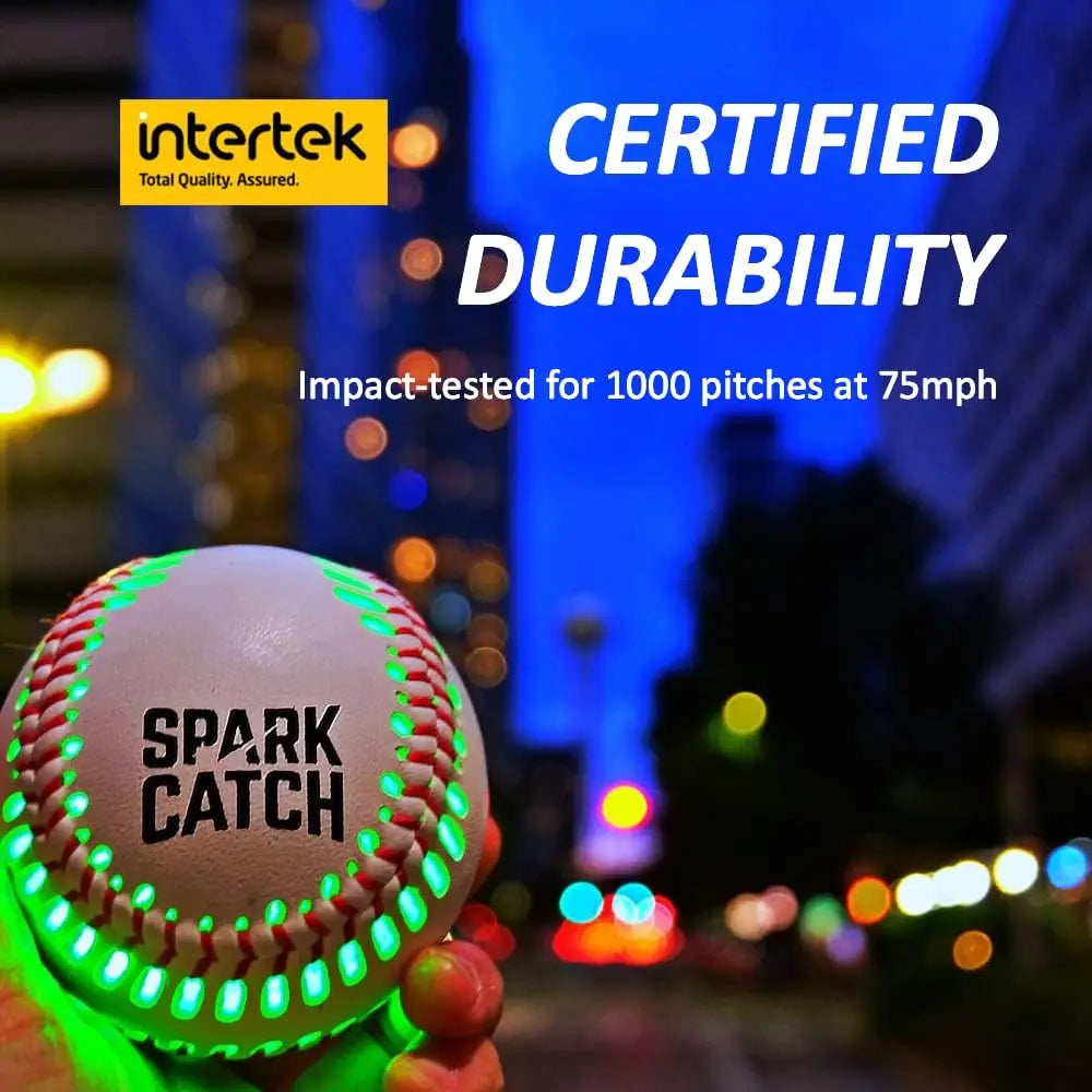 SPARK CATCH Light Up Baseball, Glow in The Dark Baseball, Perfect Baseball Gifts for Boys, Girls, Adults, and Baseball Fans, Official Baseball Size and Weight. offpricesports