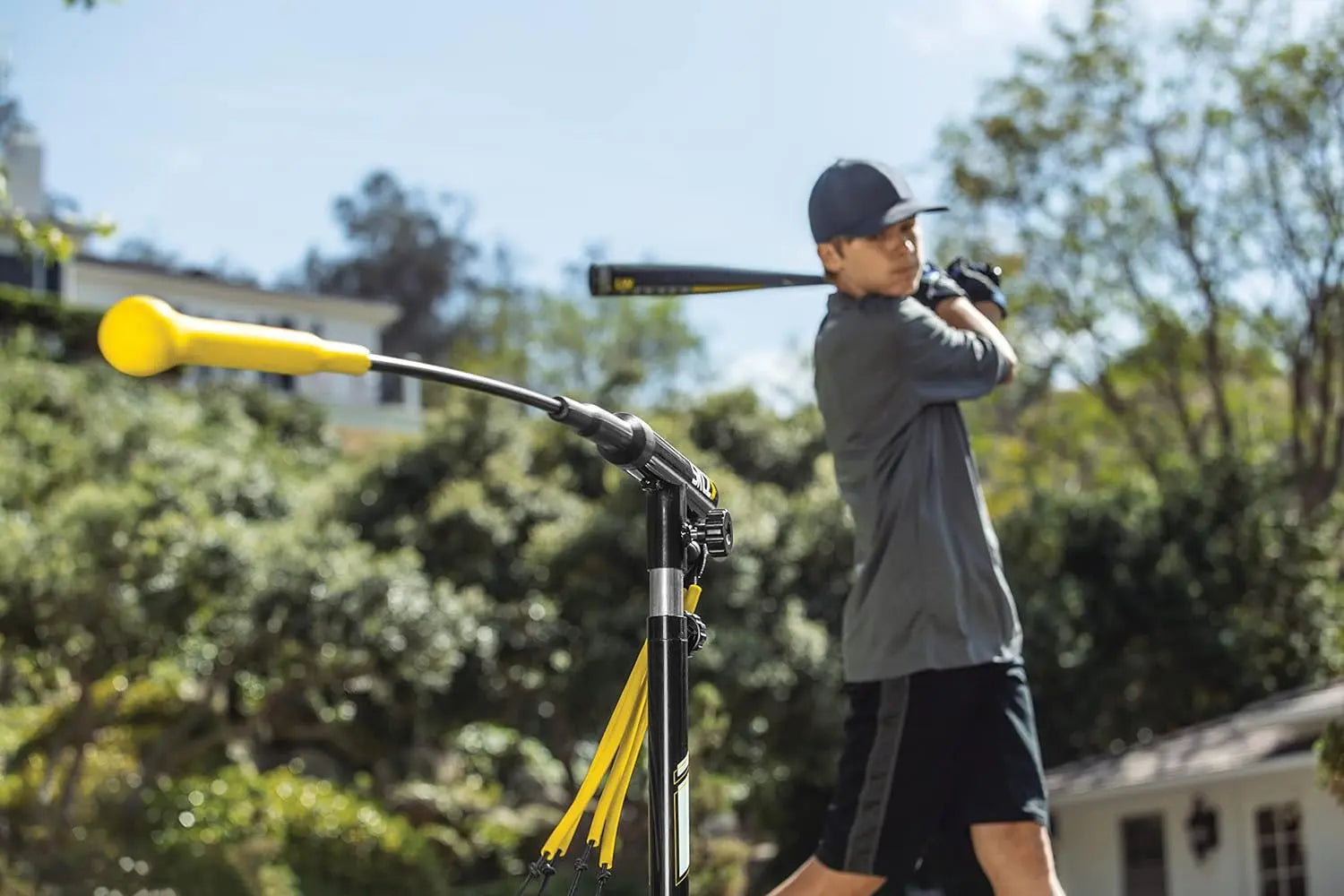 SKLZ Hurricane Premium Portable Batting Practice/Hitting Swing Trainer System for Baseball and Softball, All Ages Training offpricesports