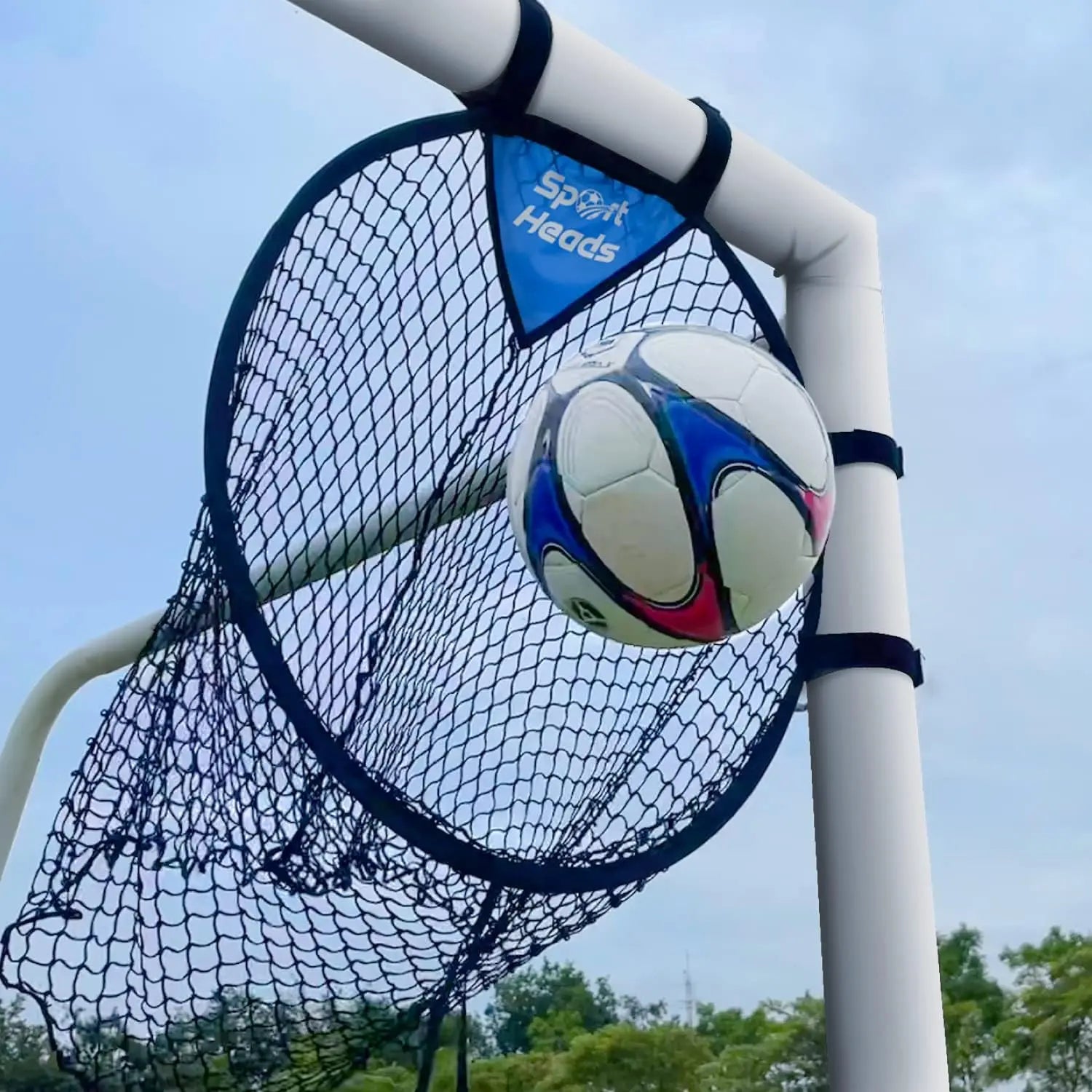 Soccer Targets for Goals Training (2pc) - Soccer Training Target | Top Bins Equipment | Durable Design - Extra-Long Straps with Carry Case - offpricesports