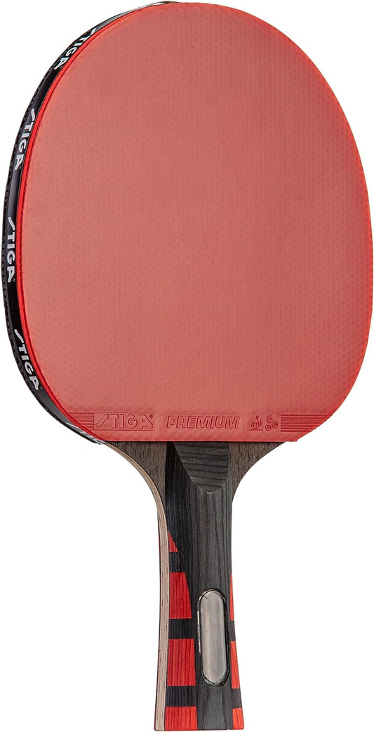 STIGA Evolution Performance Ping Pong Paddle - 6-ply Light Blade - 2mm Tournament-Approved Premium Sponge - Flared Handle for Next-Gen Grip & Control - Performance Table Tennis Racket - offpricesports