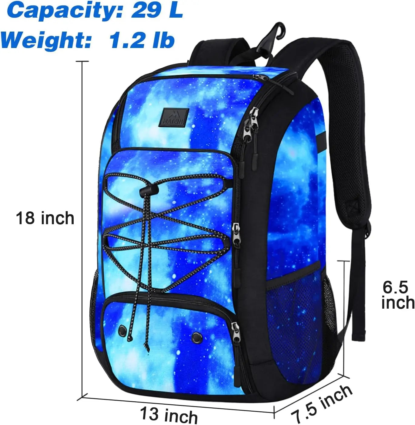 MATEIN Baseball Backpack, Softball Bat Bag with Shoes Compartment for Youth, Boys and Adult, Lightweight Baseball Bag with Fence Hook Hold TBall Bat, Batting Mitten, Helmet, Caps, Teeball Gear - offpricesports