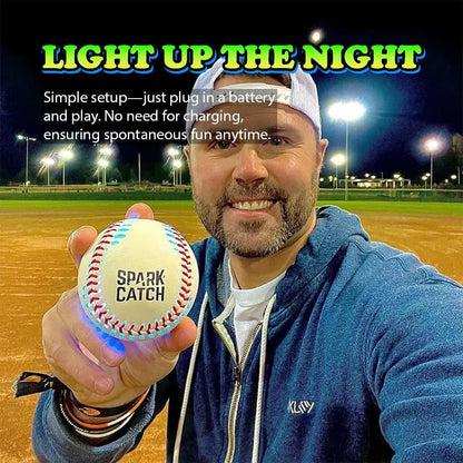 SPARK CATCH Light Up Baseball, Glow in The Dark Baseball, Perfect Baseball Gifts for Boys, Girls, Adults, and Baseball Fans, Official Baseball Size and Weight. offpricesports