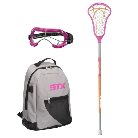 STX Exult Rise Girl's Lacrosse Starter Set with Stick, Goggles & Backpack - offpricesports