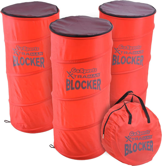 GoSports XTRAMAN Blocker Pop-Up Defenders 3 Pack - Safely Simulate Defenders for All Major Sports - Basketball, Soccer, Football and More - offpricesports