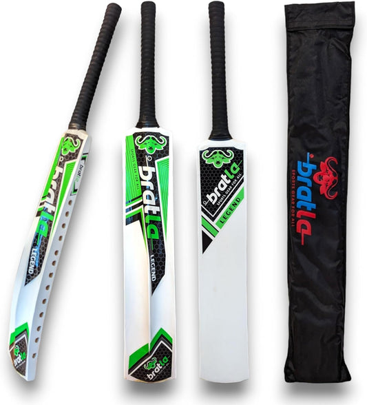 Legend Cricket Bat for Tape Ball Cricket, Ideal Cricket Bat for Tapped Tennis Ball & Softball Cricket - Full Size Men's Bat - offpricesports