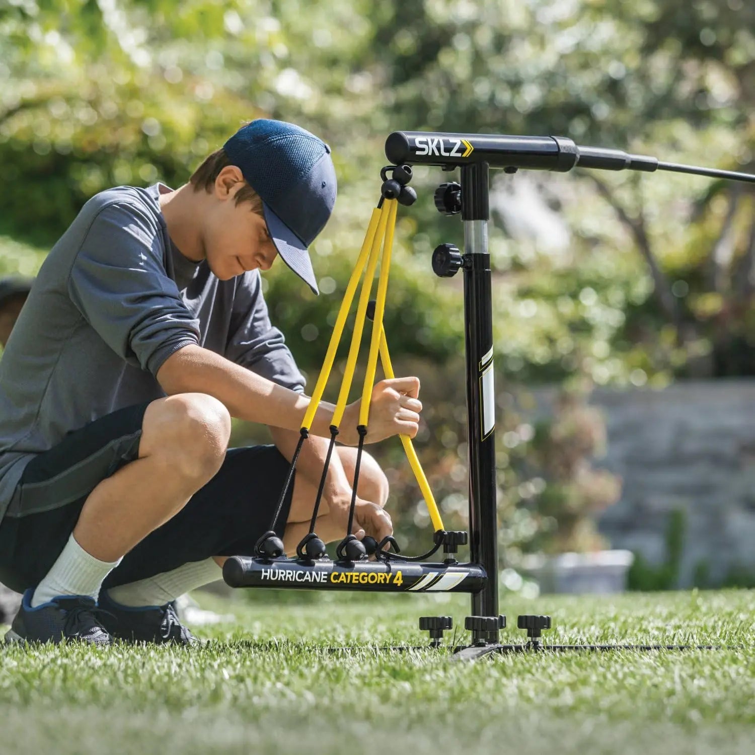 SKLZ Hurricane Premium Portable Batting Practice/Hitting Swing Trainer System for Baseball and Softball, All Ages Training offpricesports