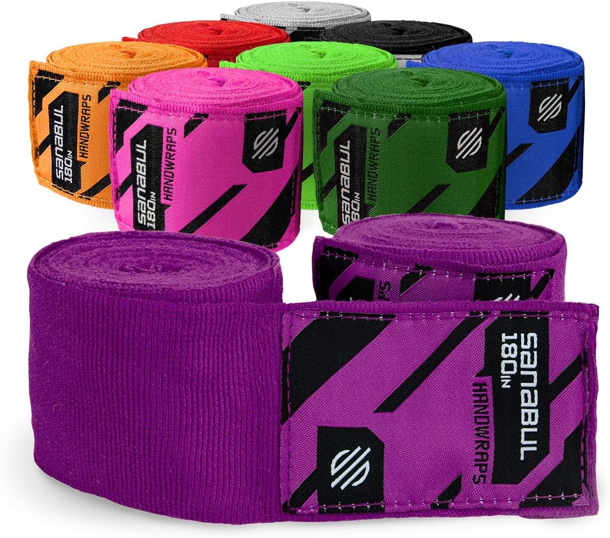 Sanabul Elastic 180 inch Boxing Handwraps | Boxing Gloves Muay Thai MMA Boxing Hand Wraps - offpricesports