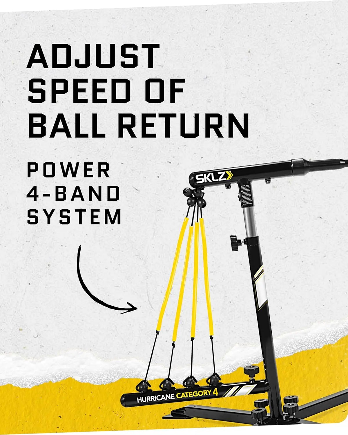 SKLZ Hurricane Premium Portable Batting Practice/Hitting Swing Trainer System for Baseball and Softball, All Ages Training offpricesports