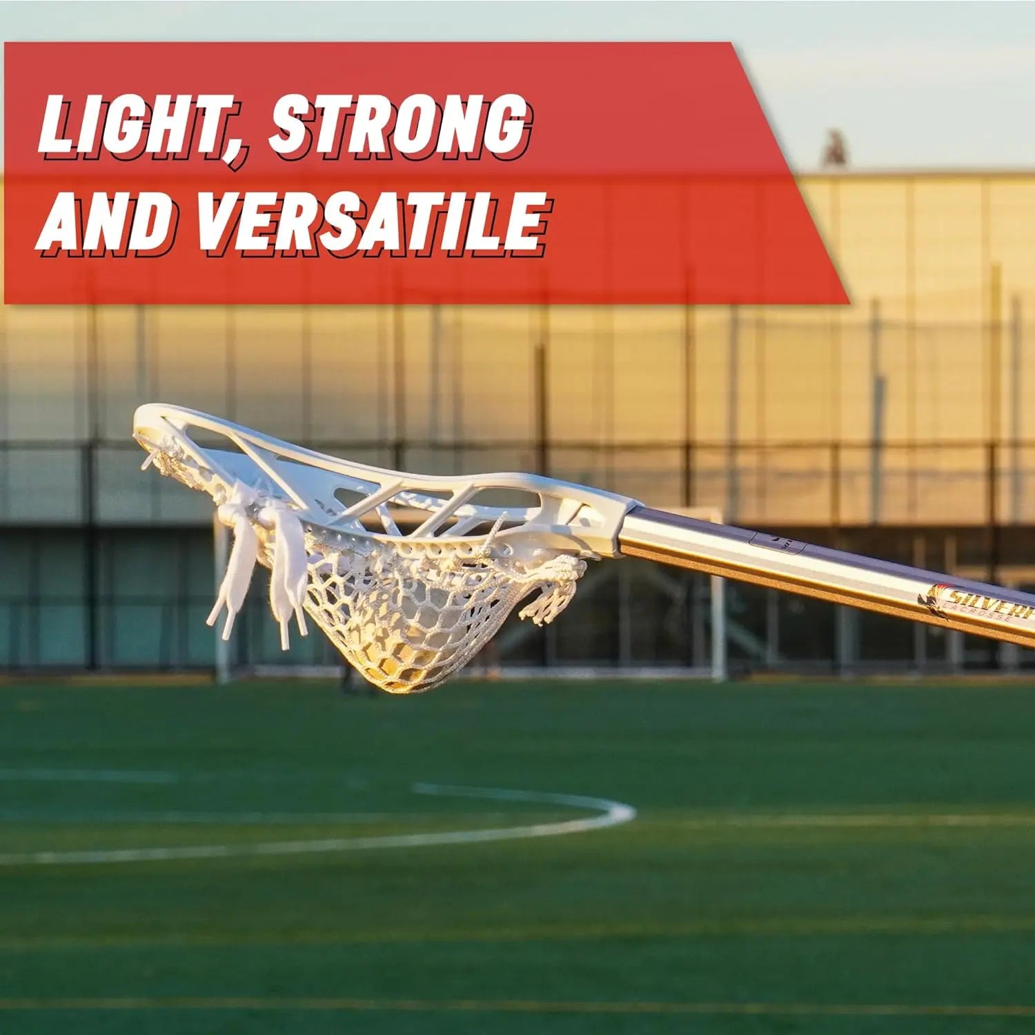 Silverfin Mens Complete Lacrosse Stick with Mesh Pocket | Youth Lacrosse Stick: Smooth, Lightweight & Durable with Sturdy Construction | Kids Lacrosse Sticks | Boys Lacrosse Stick - offpricesports