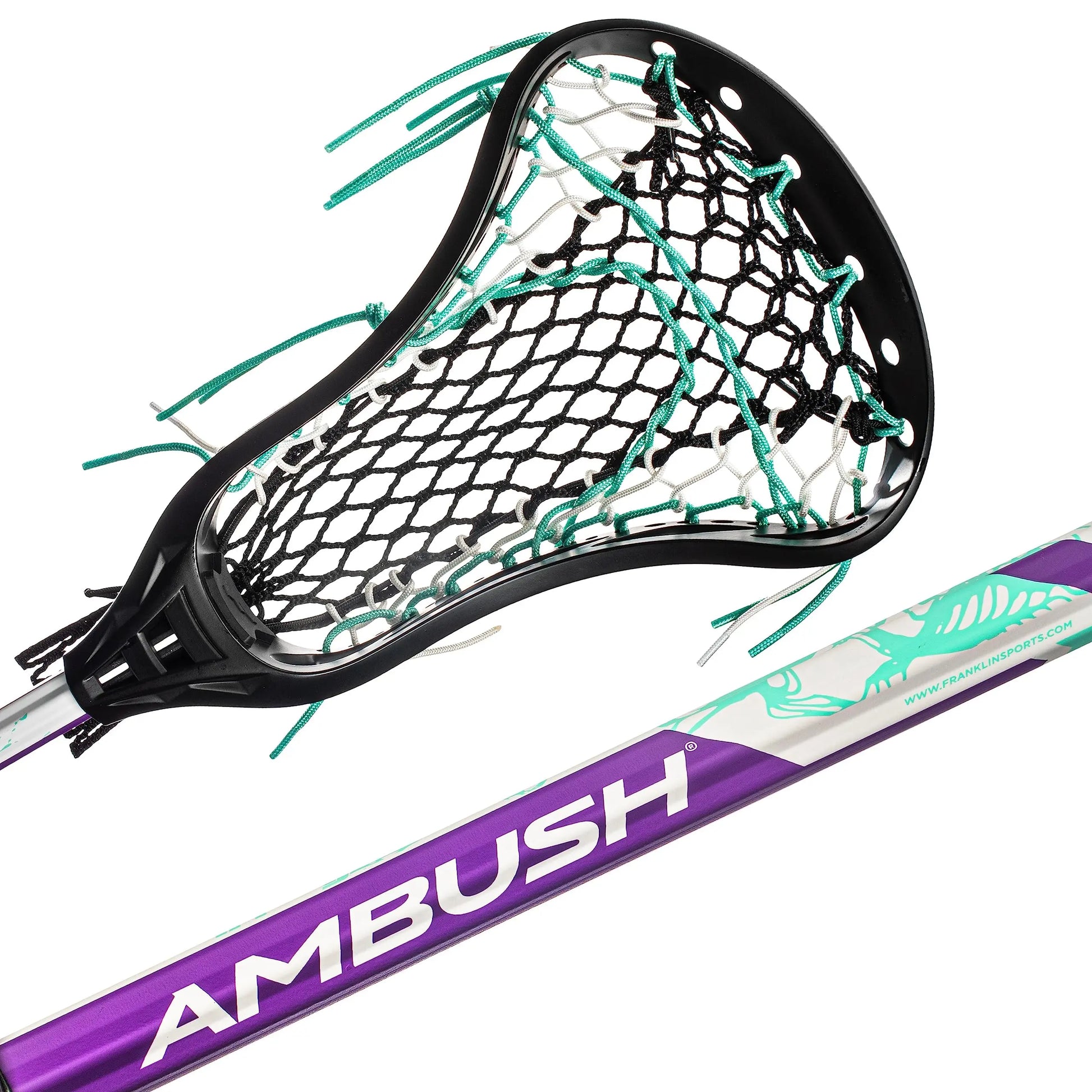 Franklin Sports Ambush Men's + Women's Lacrosse Sticks - Adult + Youth Aluminum Lax Sticks - Boys' + Girls' Game + Training Lacrosse Sticks - Standard + Mini Lax Stick for Kids + Adults - offpricesports