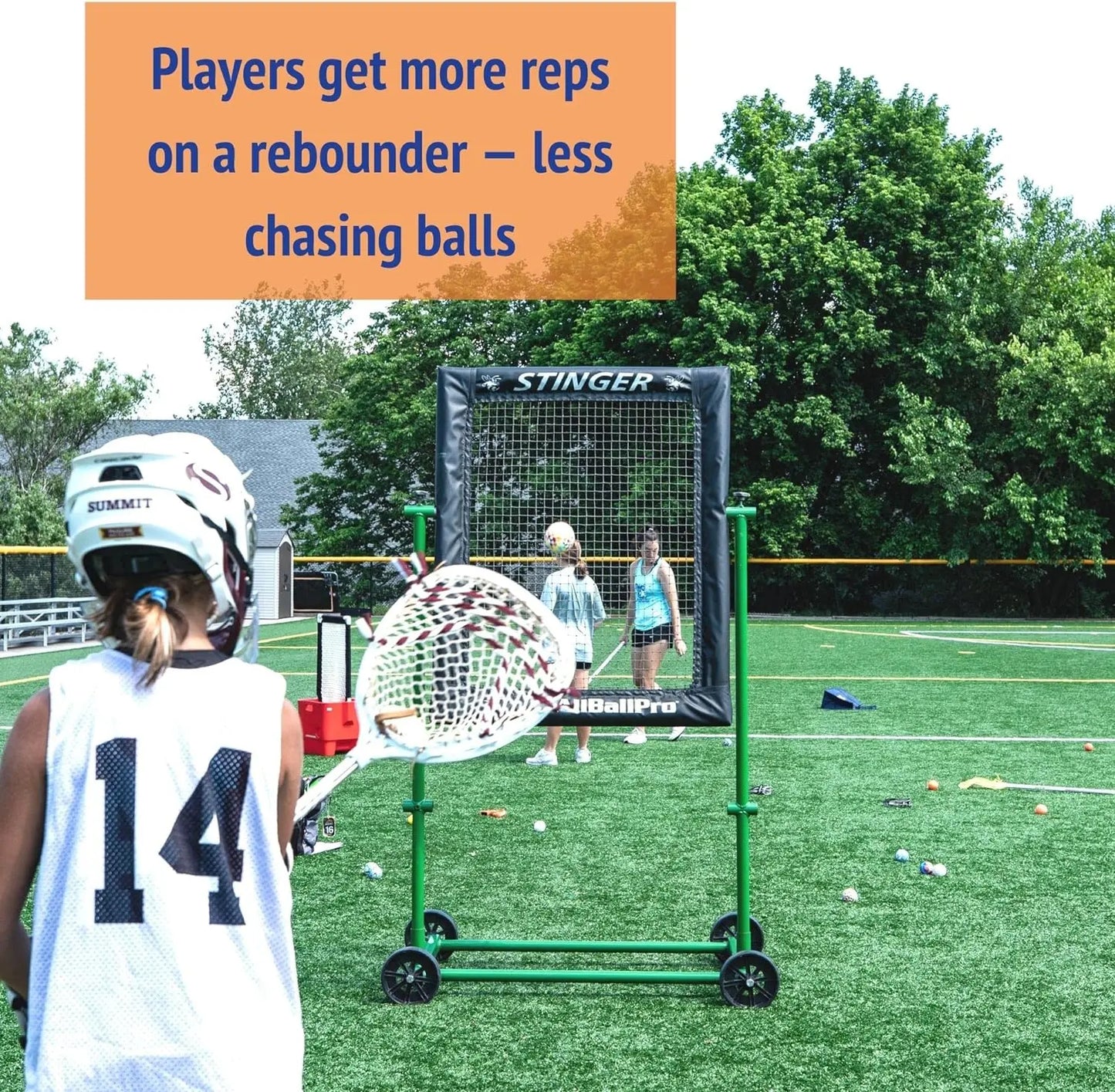 SWAX LAX Lacrosse Training Ball - Indoor Outdoor Practice Less Bounce & Rebounds - offpricesports