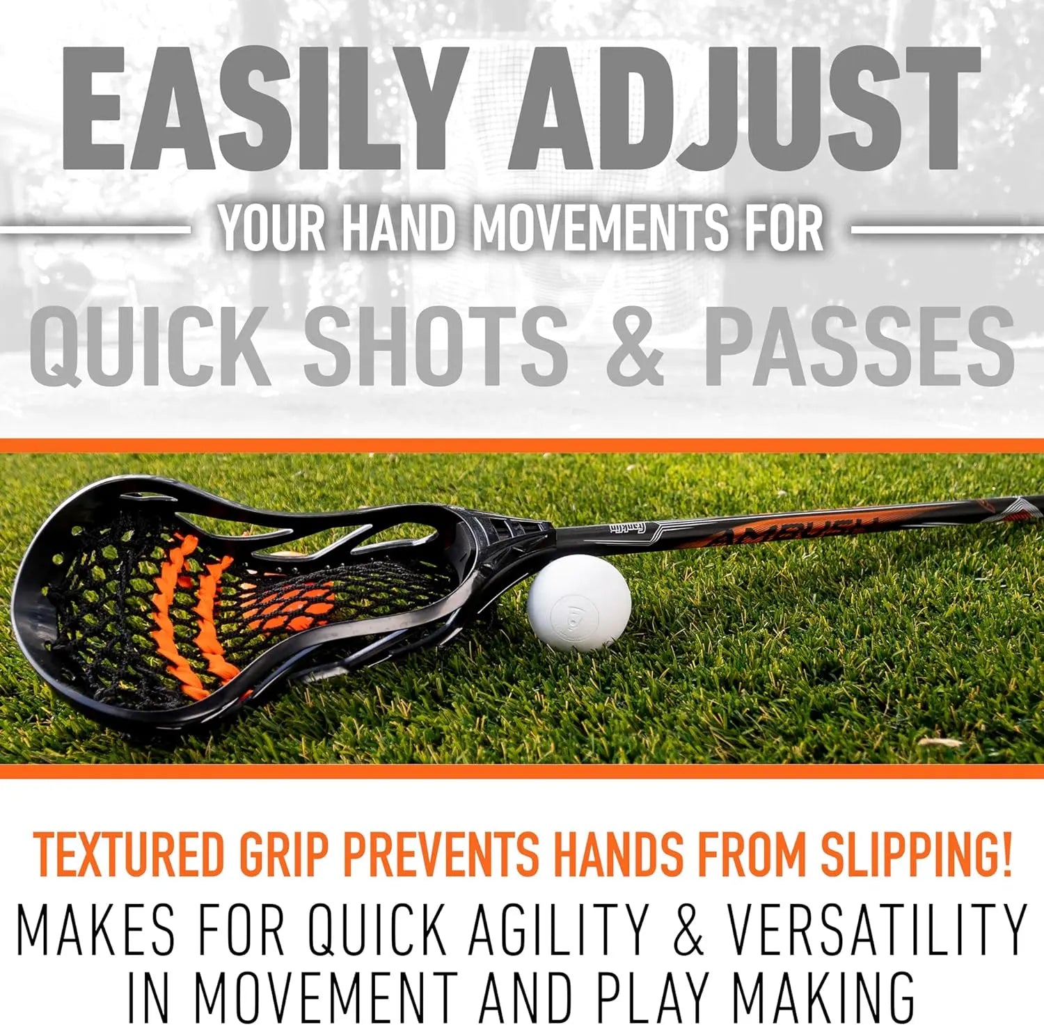 Franklin Sports Ambush Men's + Women's Lacrosse Sticks - Adult + Youth Aluminum Lax Sticks - Boys' + Girls' Game + Training Lacrosse Sticks - Standard + Mini Lax Stick for Kids + Adults - offpricesports